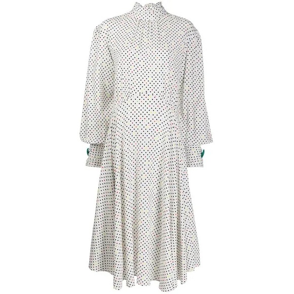 NWOT CHRISTOPHER KANE
Polka Dot Tie Neck Dress - White size 12 - Picture 4 of 16